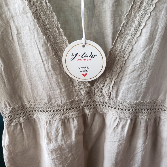 Linen Swimsuit Cover Up Medium/Large - Picture 2 of 6